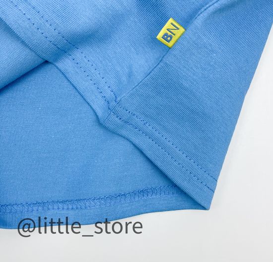 Футболка хлопковая, Темно-голубая