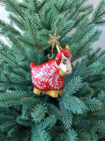 Фарфоровая игрушка огненная коза