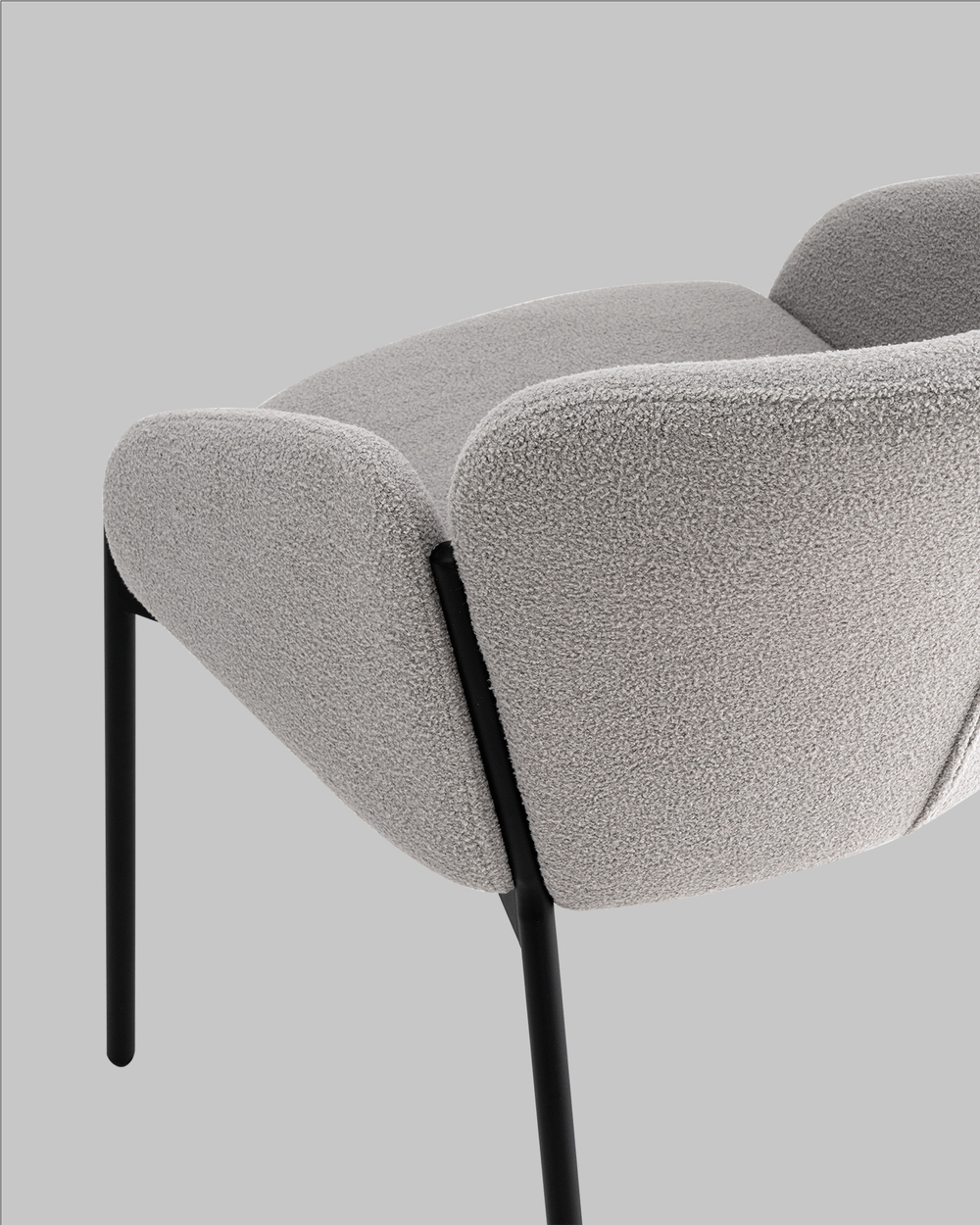 Стул обеденный Melia светло-серый