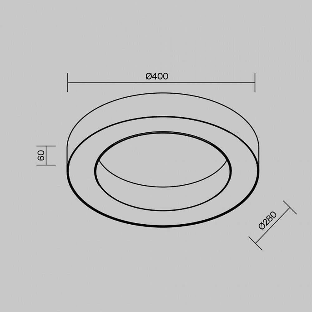 Накладной светильник Maytoni Lua C093CL-36W4K-B