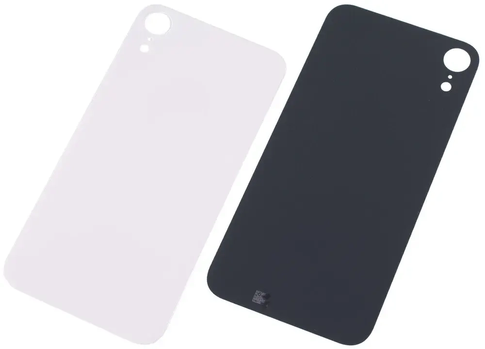 Задняя крышка для iPhone Xr (A2105) Белый (стекло, широкий вырез под камеру, логотип)