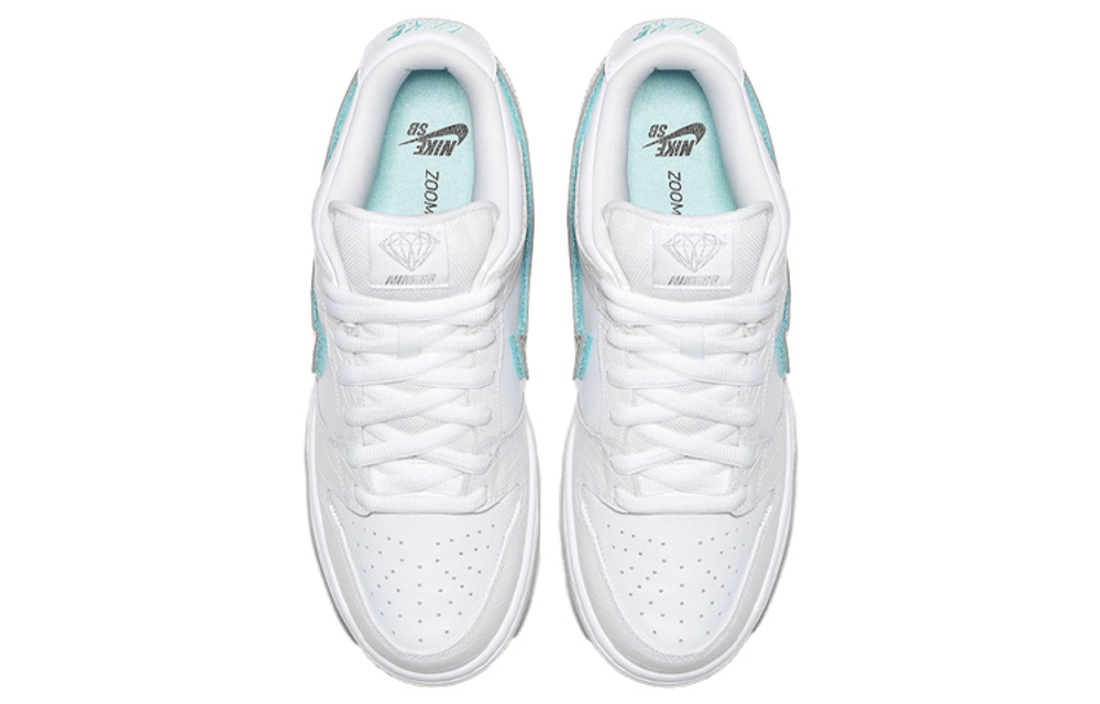 Nike Dunk Sb White Diamond Hyper Sneakers