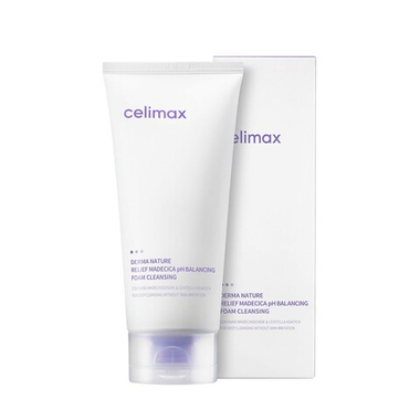 Слабокислотная очищающая пенка Celimax Derma Nature Relief Madecica pH Balancing Foam Cleansing