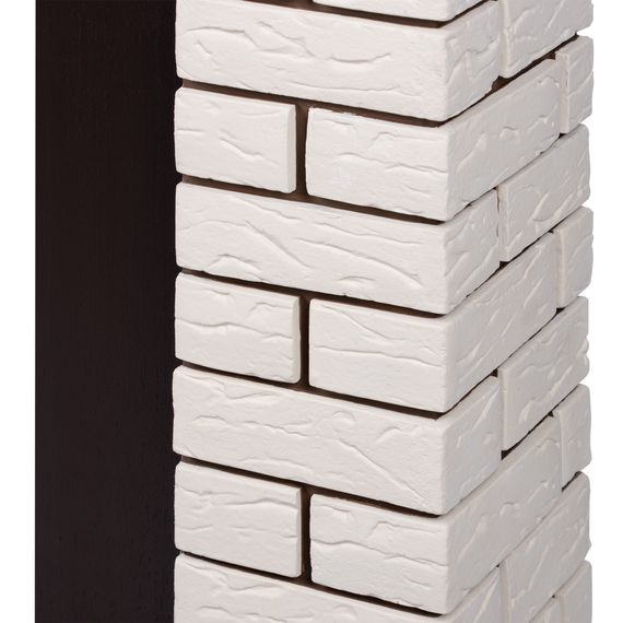 Портал Firelight Bricks Classic камень бежевый, шпон темный дуб купить в Москве и Московской области по низкой цене с доставкой по России — (5) Портал Firelight Bricks Classic камень бежевый, шпон темный дуб — (5)