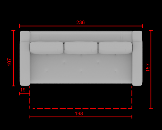 Диван МАЙАМИ 3/5