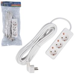 S-GCD3-7 Удлинитель Uniel серии Стандарт. с-з. 3 гн.. шнур 7 м