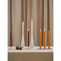 Набор из двух свечей коричневого цвета из коллекции Edge, 24,5 см