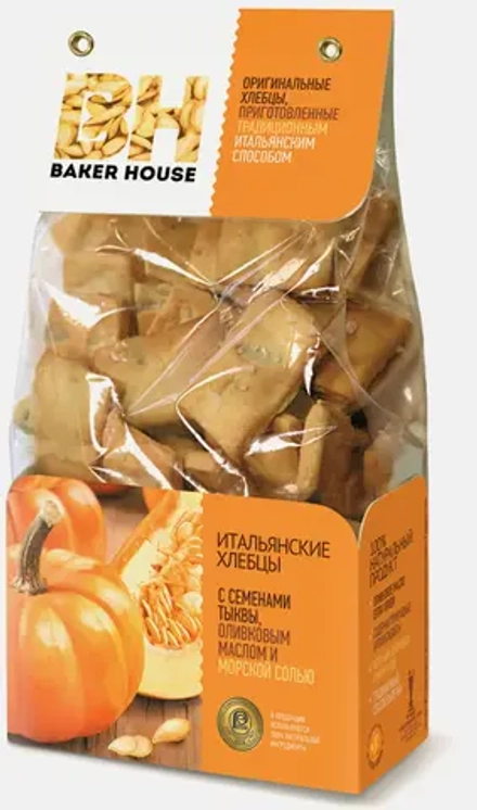 Хлебцы Baker House Итальянские с семенами тыквы 250г