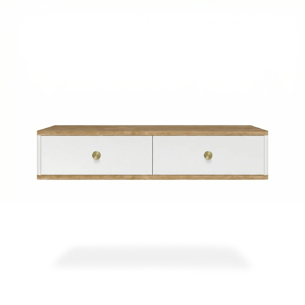 Подвесной туалетный столик консоль Royal 5310 эко (Дуб Кантри-р.золото)