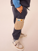 Толстовка с капюшоном и джоггеры к комплекте для мальчика Next N96-354, Серый, Зеленый