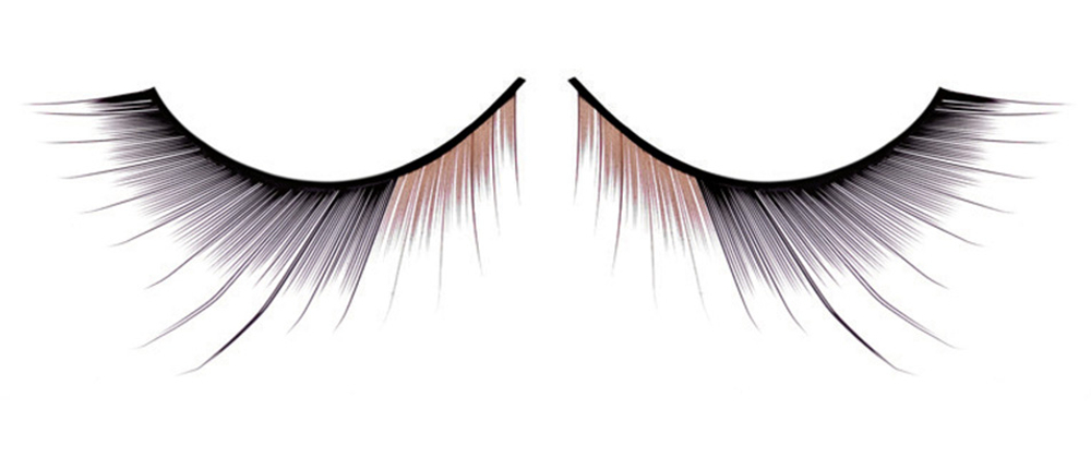 Чёрно-коричневые ресницы Deluxe (Цвет: черный)