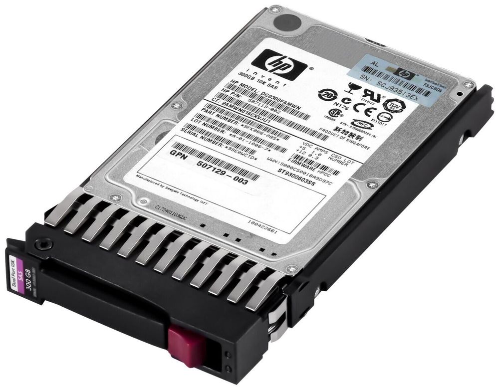 Жесткий диск HP 300GB, 3G, SAS, 10K RPM, SFFDP 507119-002