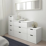 Комод - IKEA NORDLI/НОРДЛИ ИКЕА, 47х99х160 см, белый