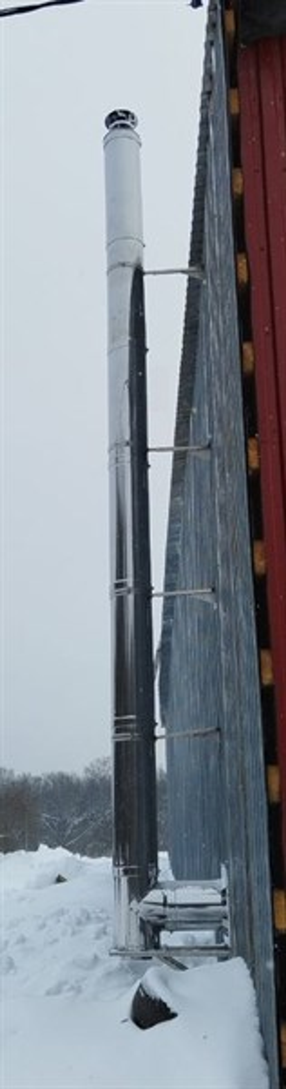 Комплект дымохода через стену Суперсилика нерж 1 мм./0,5 - 200/300