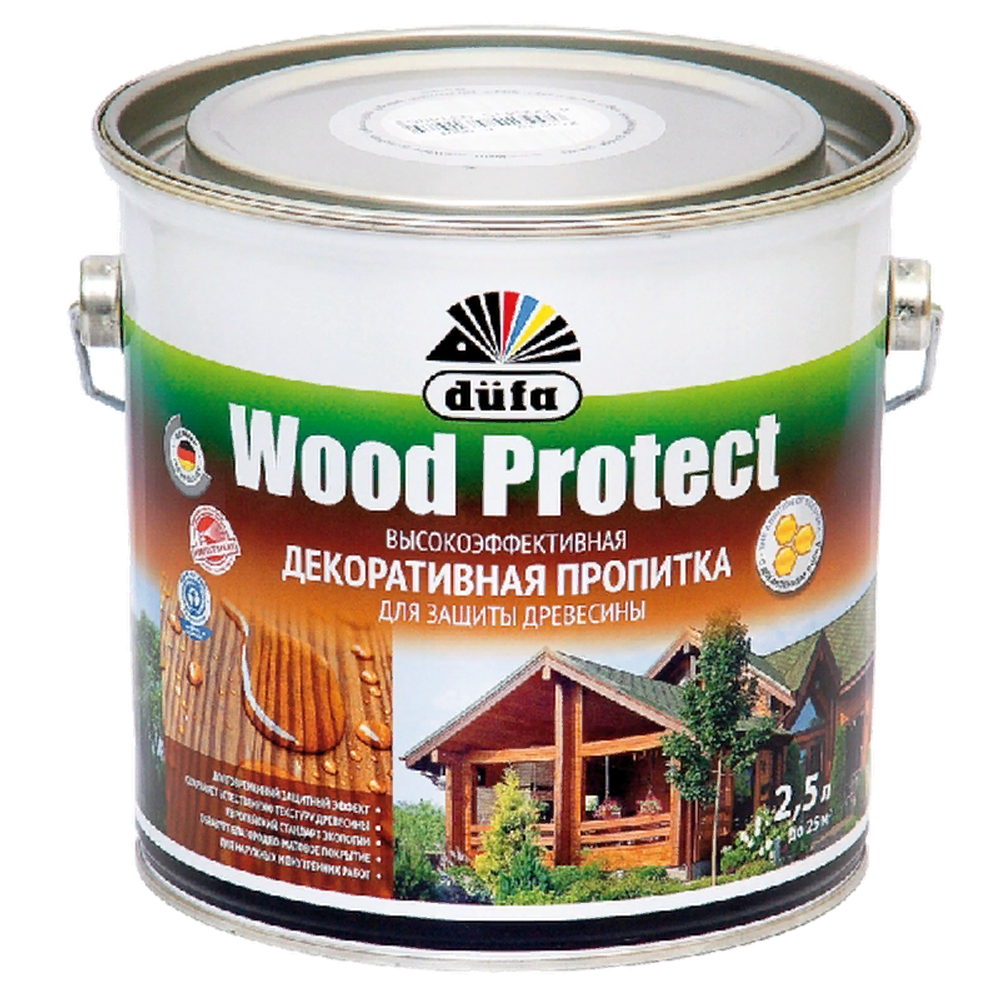 ДЮФА Wood Prottct пропитка  орех 2,5 л