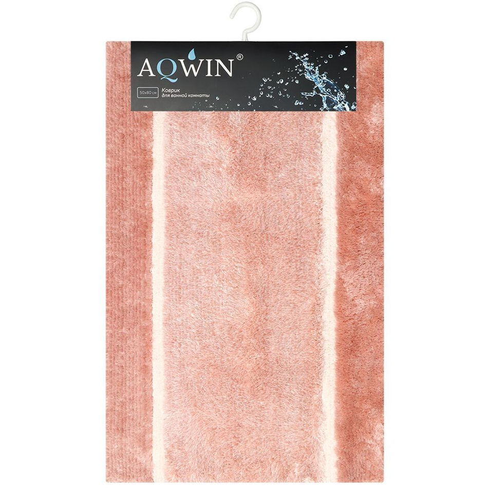 Коврик для ванной, 0.5х0.8 м, ПЭ, роз, Aqwin, Грета, TR1554YP