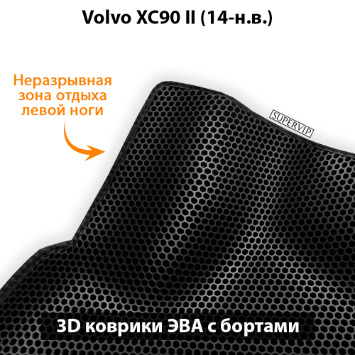 Передние автомобильные коврики ЭВА с бортами для Volvo XC90 II (14-н.в.)
