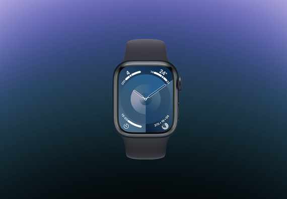 Часы Apple Watch Series 9 GPS 41mm Aluminum Case with Sport Band (Темная ночь) M/L