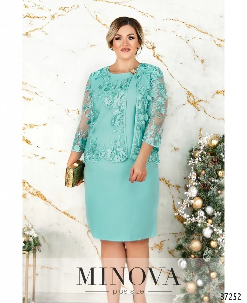 Платье №362СБ-бирюза Minova