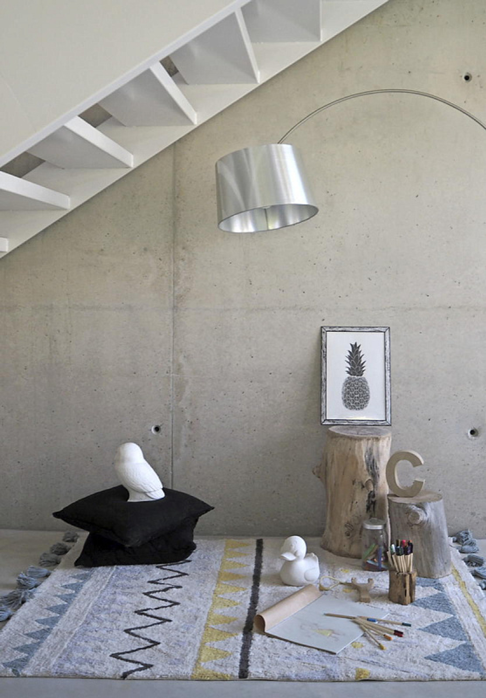 Ковер Lorena Canals Ацтекский Azteca Natural винтажный голубой 140х200 см