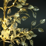 Дерево декоративное «Зимнее чудо» 50 cм, (с подсветкой на батарейках 2хАА), Золото