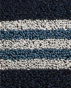 Zara Home Полотенце для лица и рук из хлопка, синий, в полоску · 2543/013