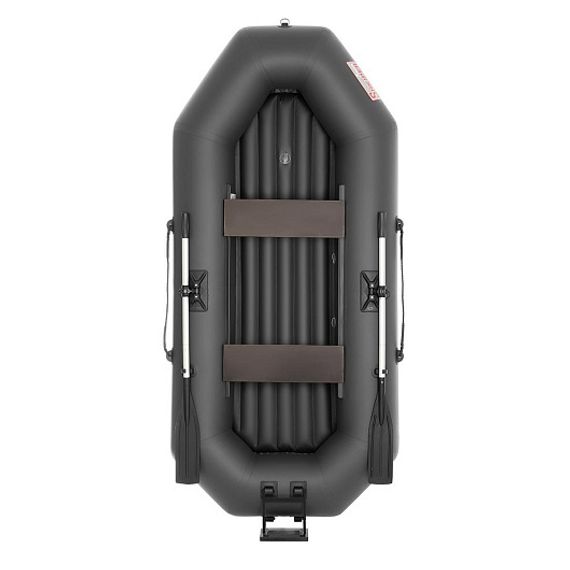 Лодка Тонар Шкипер А260НТ надувное дно, навесной транец, серый