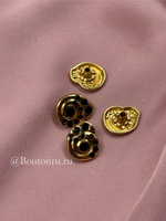 Шляпки под установочные кнопки Скиапар. ракушка золото