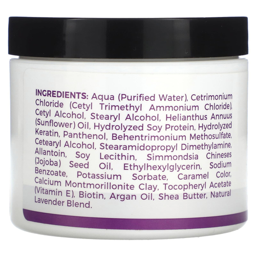 Zion Health, Adama, ночная маска для волос с кератином, натуральная лаванда, 120 мл (4 жидк. унц.)