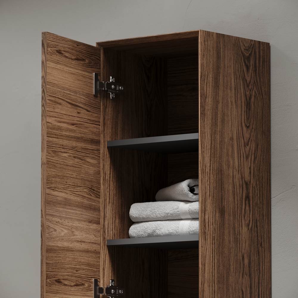 Шкаф-пенал Marmi 1.0, Marmi 2.0 подвесной, дуб чарльстон 350х300х1600