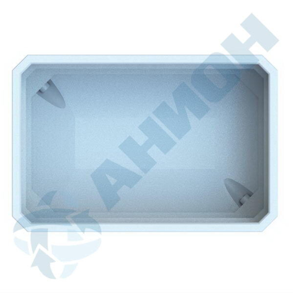 Контейнер 500 л на подставке Анион 500 л. прямоугольный (1190x795x850см;белый) - арт.559515