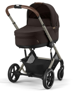Коляска Cybex Balios S Lux TPE complete Aton B2 Bay Blue 3 в 1 Chocolate Brown с дождевиками