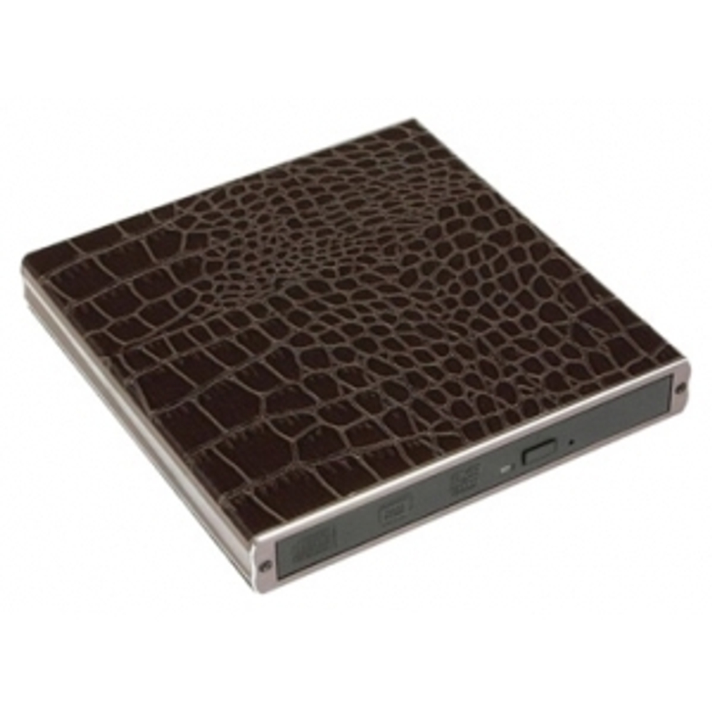 Внешний бокс 3Q  (USB2.0, для SLIM SATA CD/DVD привода, Алюминиевый, кожа, Black) Retail