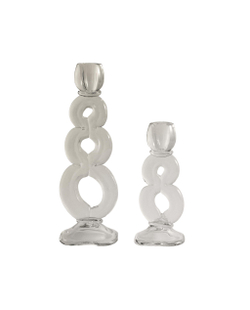 Zara Home Подсвечник из стекла, цвет прозрачный, 19 см
