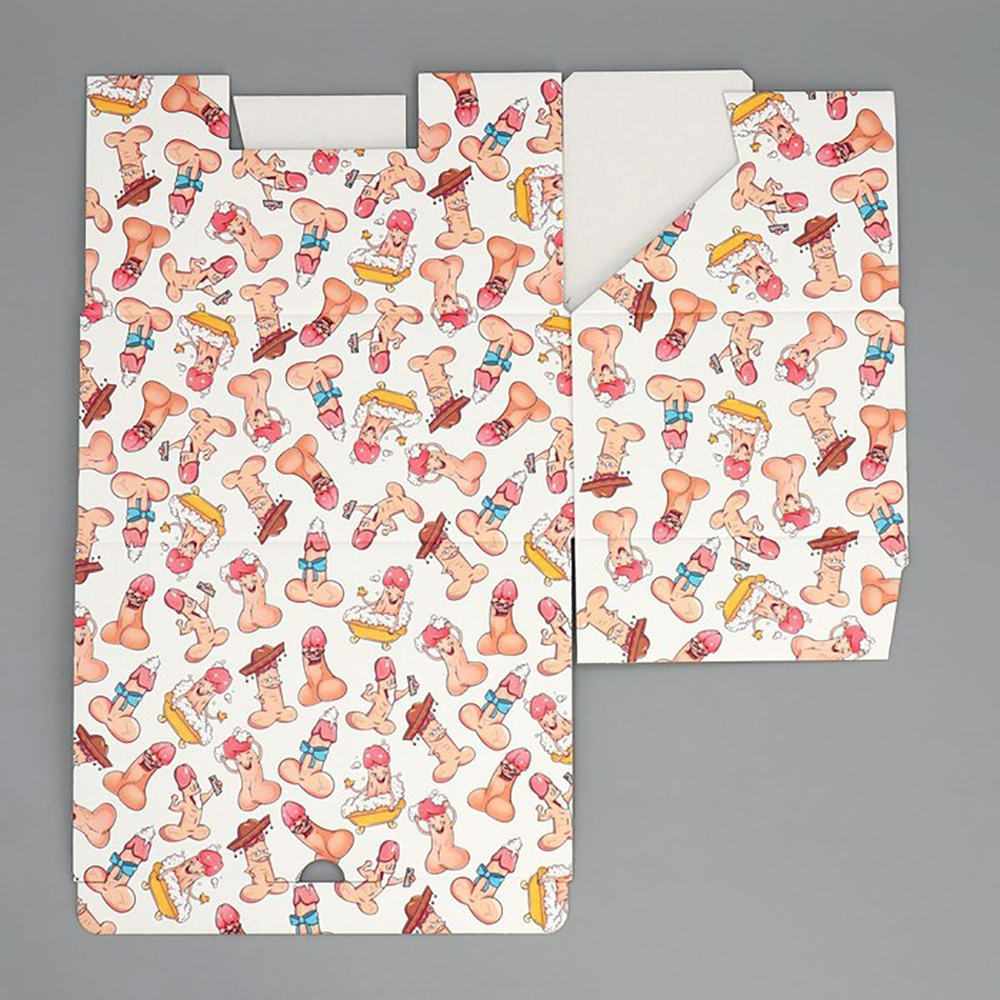 Сборная подарочная коробка «Веселые джентельмены» - 22 х 15 х 10 см. (Цвет: разноцветный)