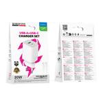 Borofone BAS83A Star PD20W+QC3.0 зарядное устройство набор (Type-C на Type-C) (white)