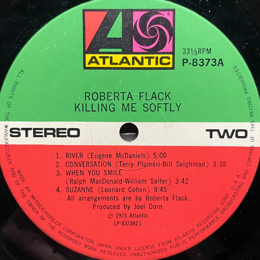Roberta Flack ‎– Killing Me Softly (Япония 1973г.)