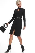 Платье-водолазка трикотажное с вырезом DStrend (Акция)