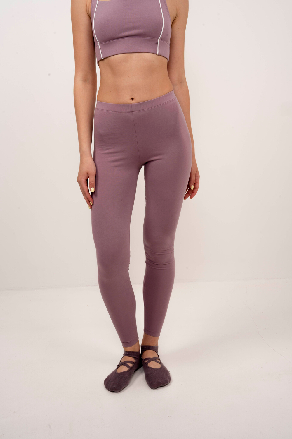 Базовые леггинсы из хлопкового трикотажа | Последние размеры