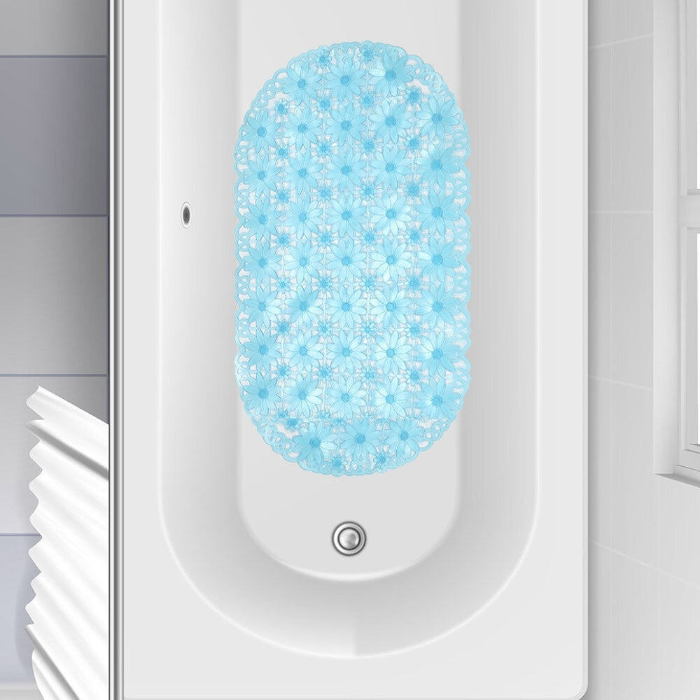 Коврик для ванной SPA Ромашка 39*69см (голубой)