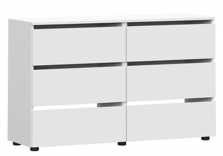 Комод Woodville Валенсия белый текстурный