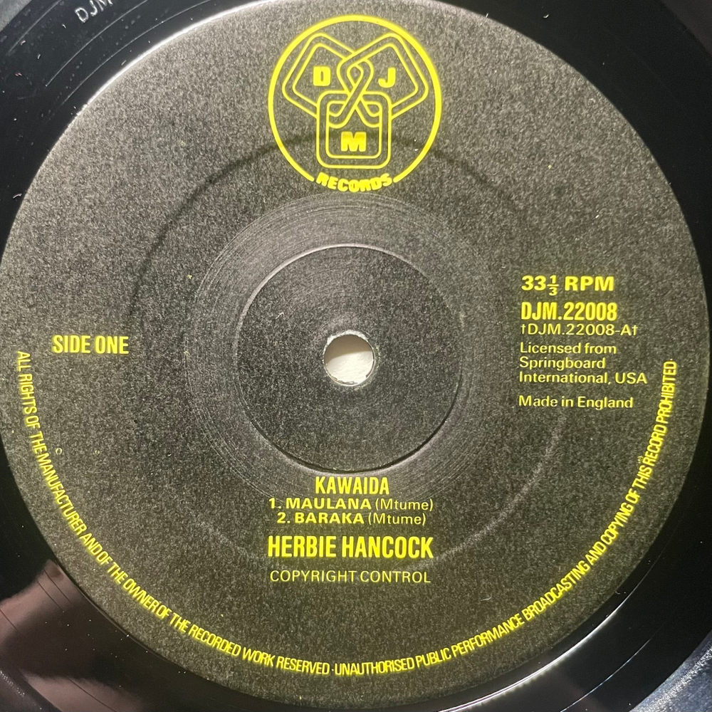 Herbie Hancock, Don Cherry ‎– Kawaida (Англия 1975г.)