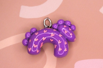 Подвеска Лошадка полимерная глина 50х35 мм