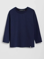 Синий лонгслив оверсайз для мальчика