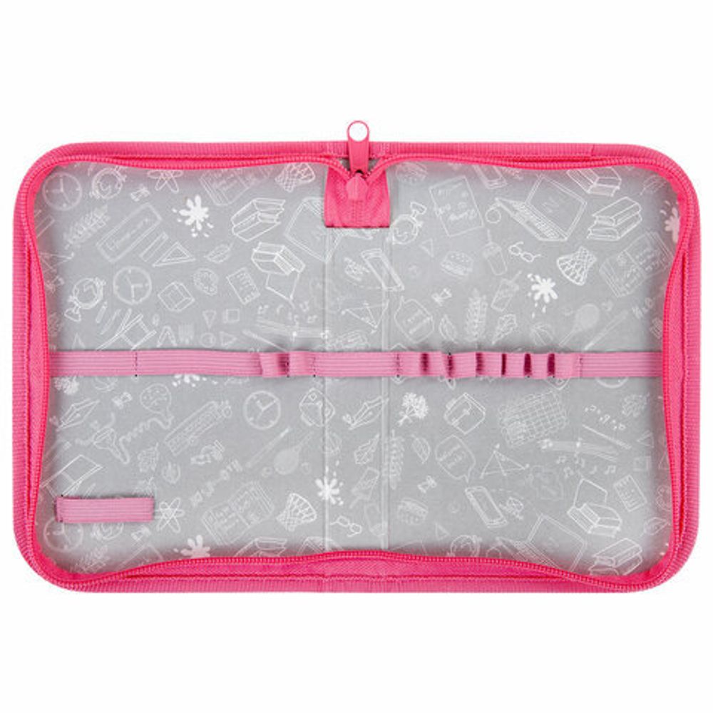 Пенал ПИФАГОР, 1 отделение, полиэстер, 19х13 см, "Fluffy akita", 272284