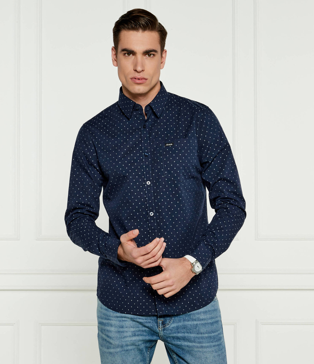 Рубашка GUESS - темно-синий(M4BH42 WGK50)
