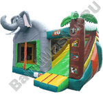 Коммерческий надувной батут "Слоник" с крышей
