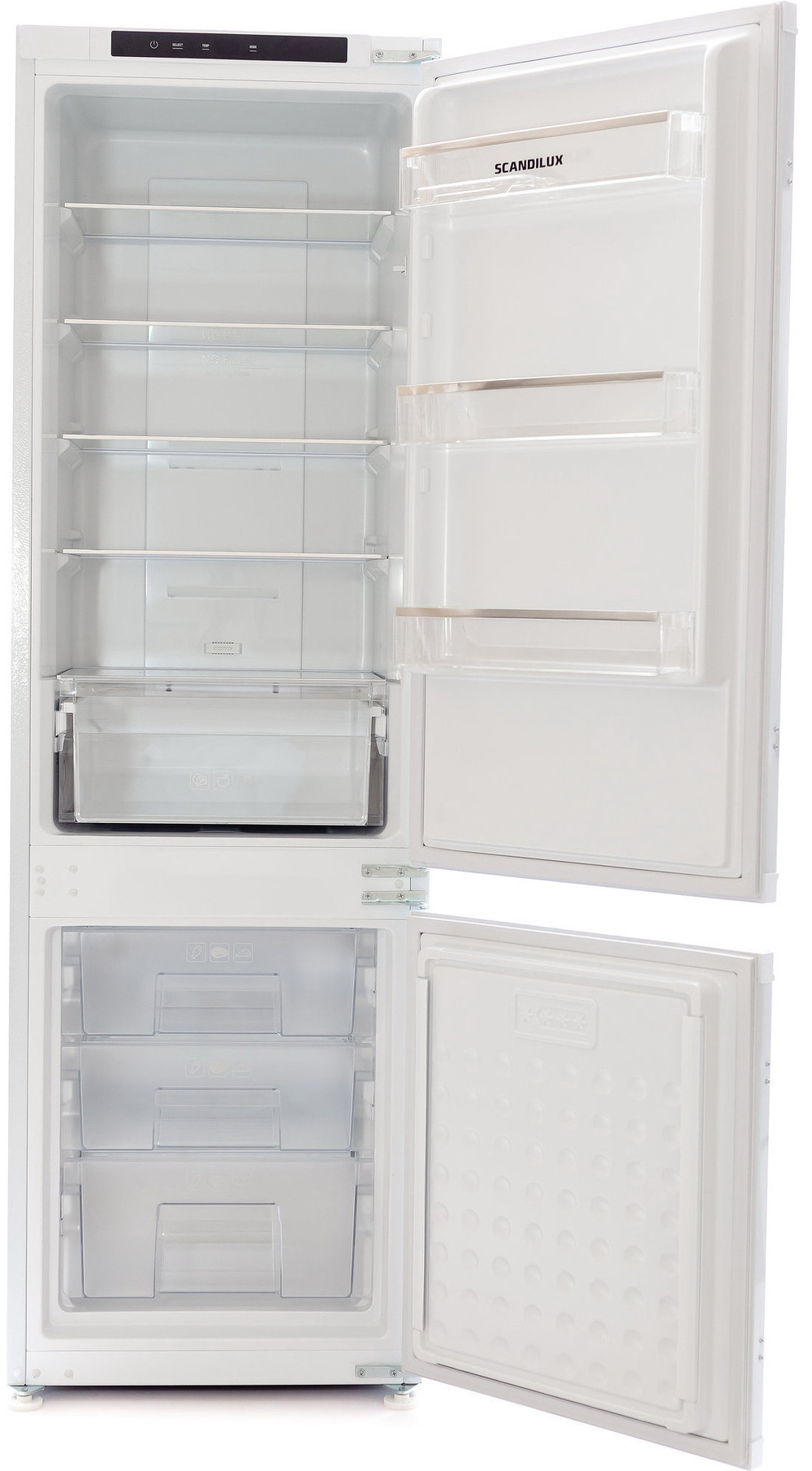 Встраиваемый двухкамерный холодильник Scandilux RBI238T