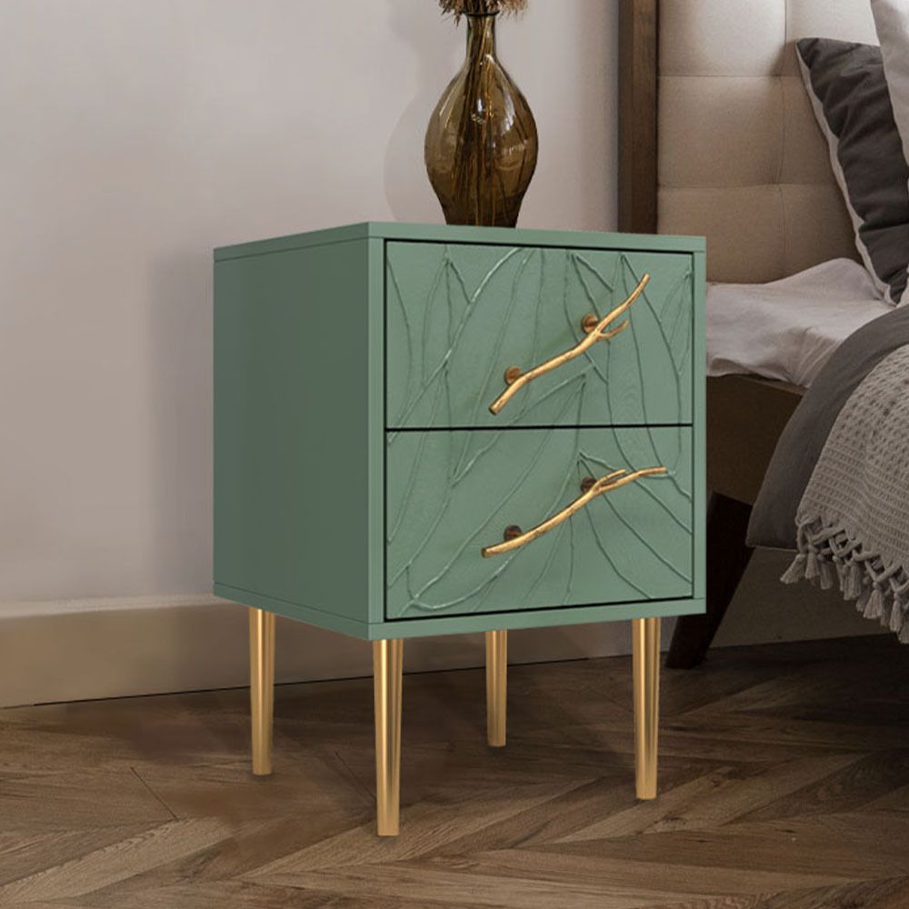 Тумба Арт Колор leaves Стайл Голд Зеленый нефрит