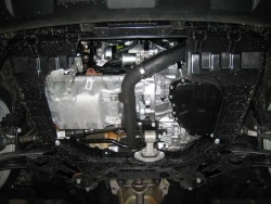 Защита картера двигателя, КПП (2 мм, сталь) для Kia Soul 2009-2014 (V = 1.6; 1.6d) Sheriff.11.1599